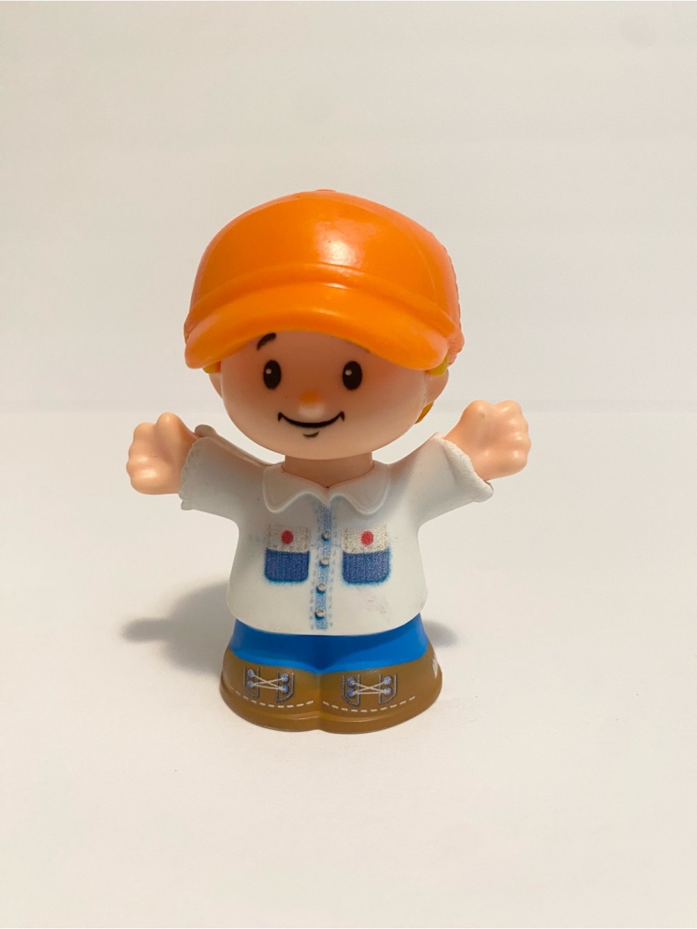 Little People Orange Hat Family Worker Figure Fisher Price Toy Dad 4/$20 🛑